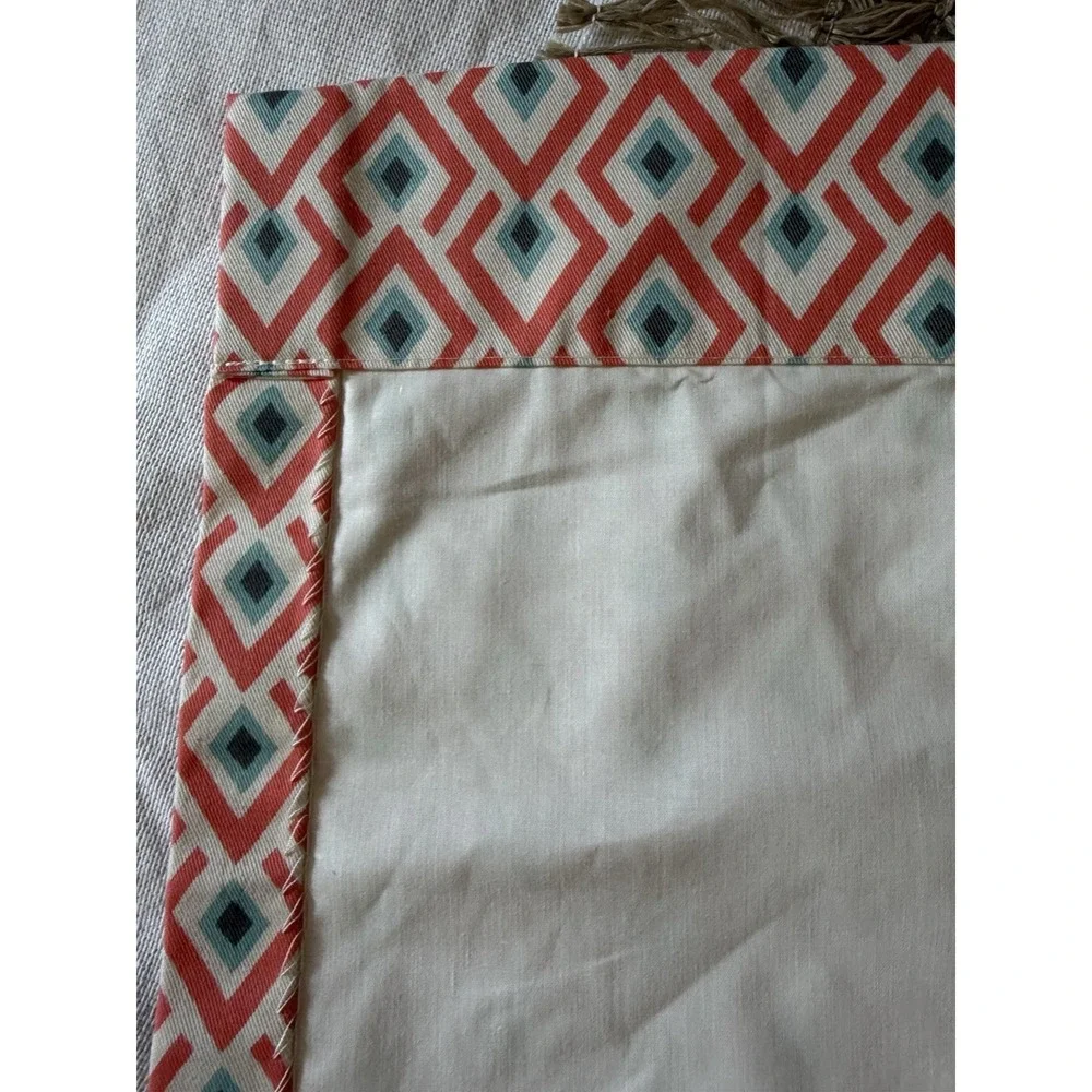 Eastern Accents Luxury 48x94 Custom Drapery Lobel/Gretal Coral Blue Boho X2